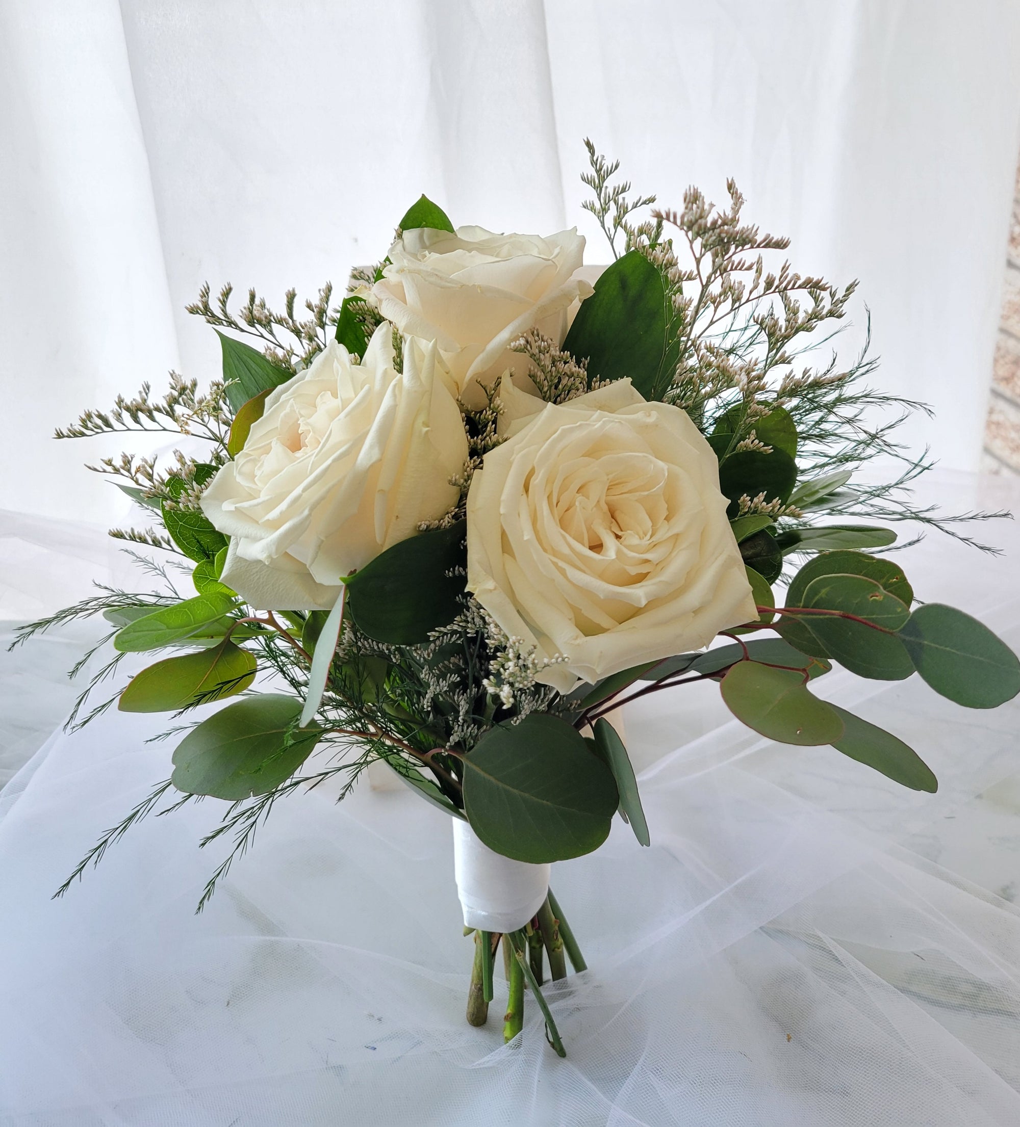 Triple Rose Bridesmaid Bouquet