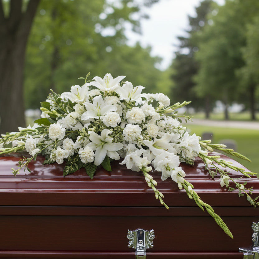 Bountiful Memories Casket Spray