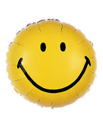 Happy Face Balloon 9"
