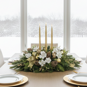 Long lasting Christmas arrangement designed by local florist in Winnipeg-Valley Flowers